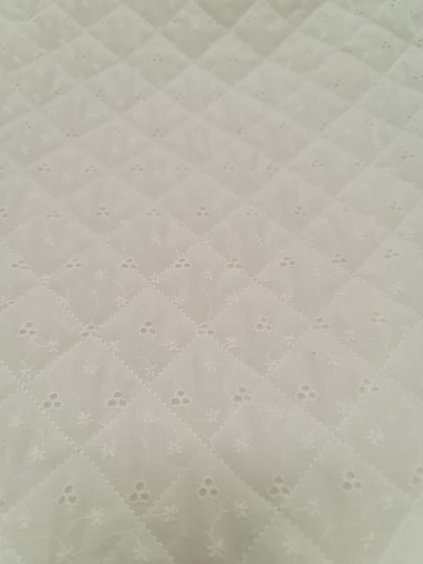 Trapuntina misto cotone bianco - immagine 2